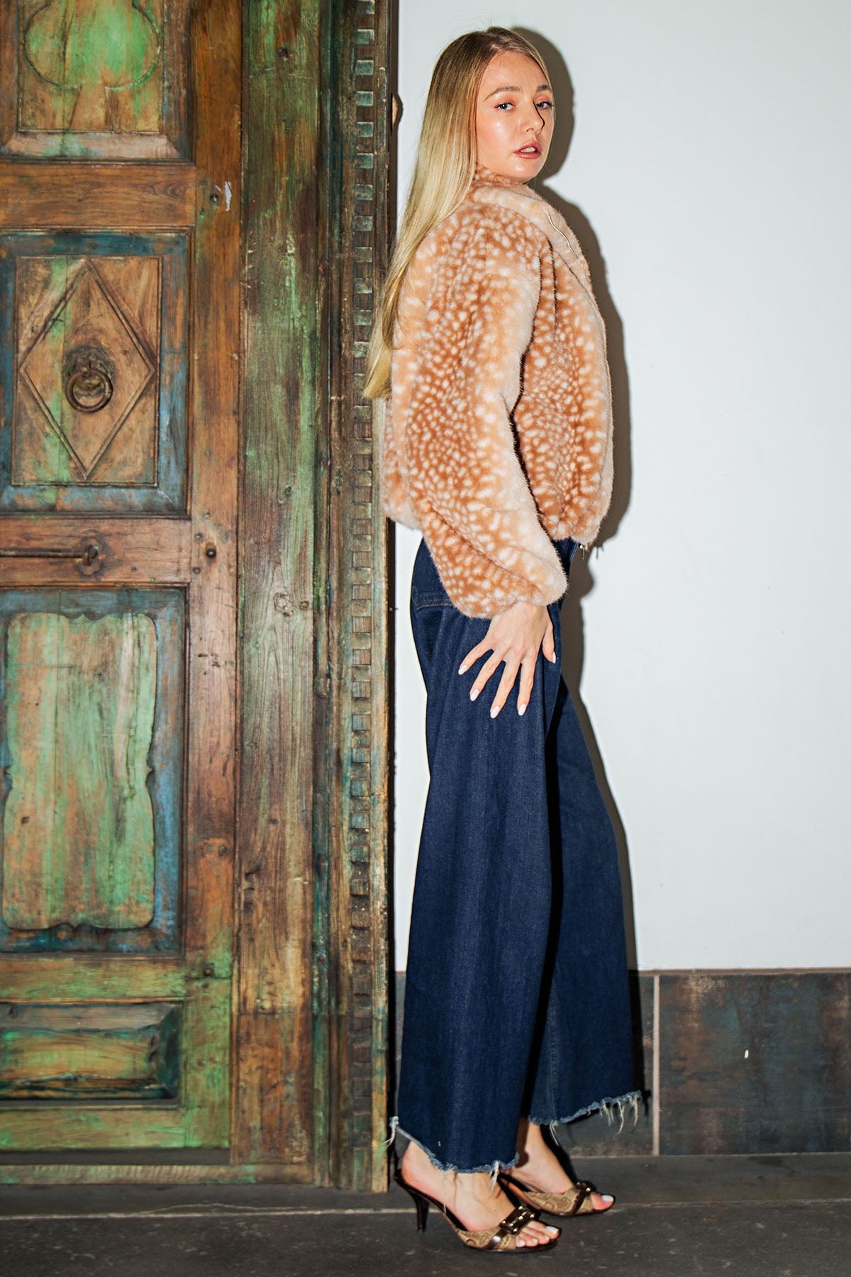 BAMBI FAUX CROPPED JACKET