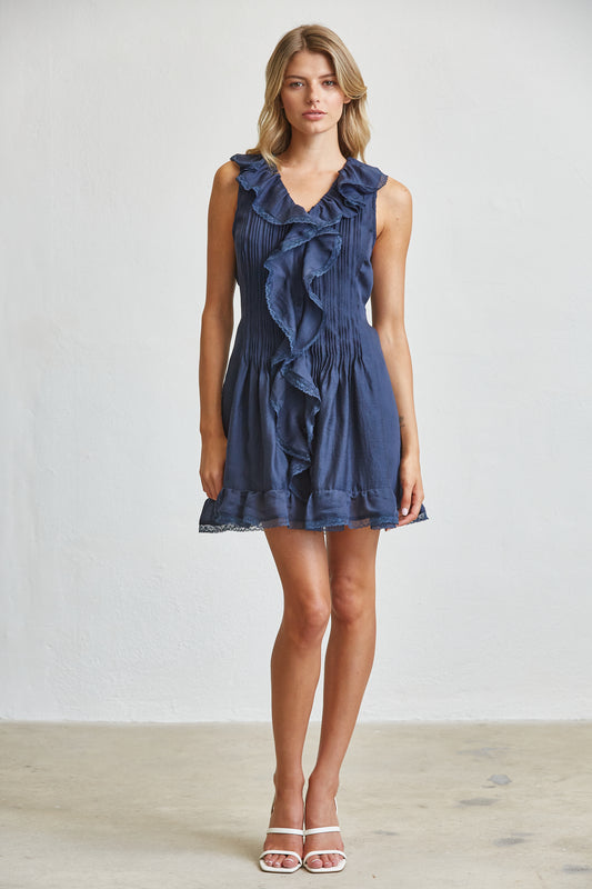 ROMANTIC BOHO SUMMER DAY MINI DRESS