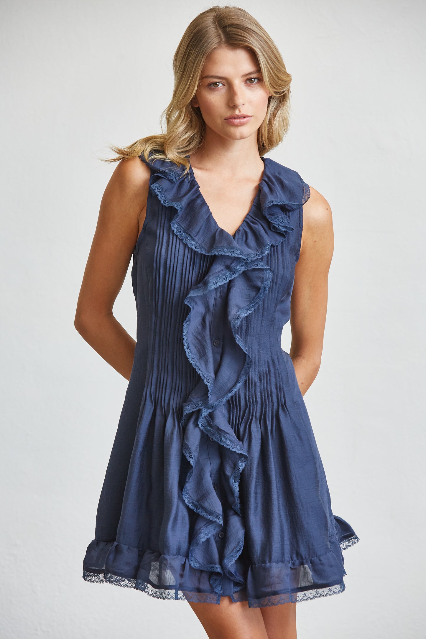 ROMANTIC BOHO SUMMER DAY MINI DRESS