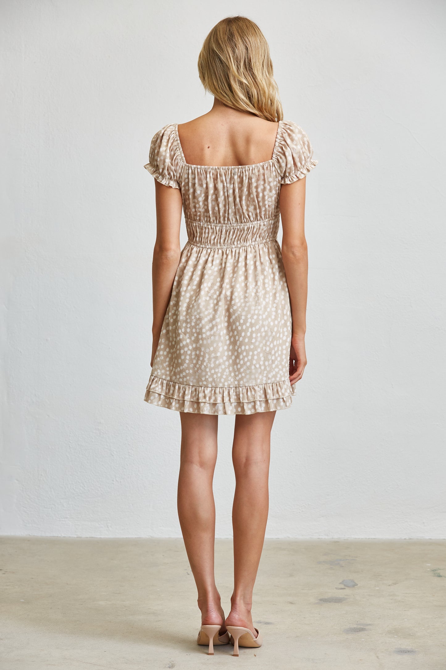 BAMBI SMOCKED MINI DRESS