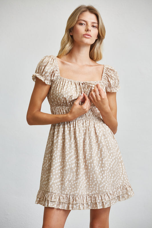 BAMBI SMOCKED MINI DRESS