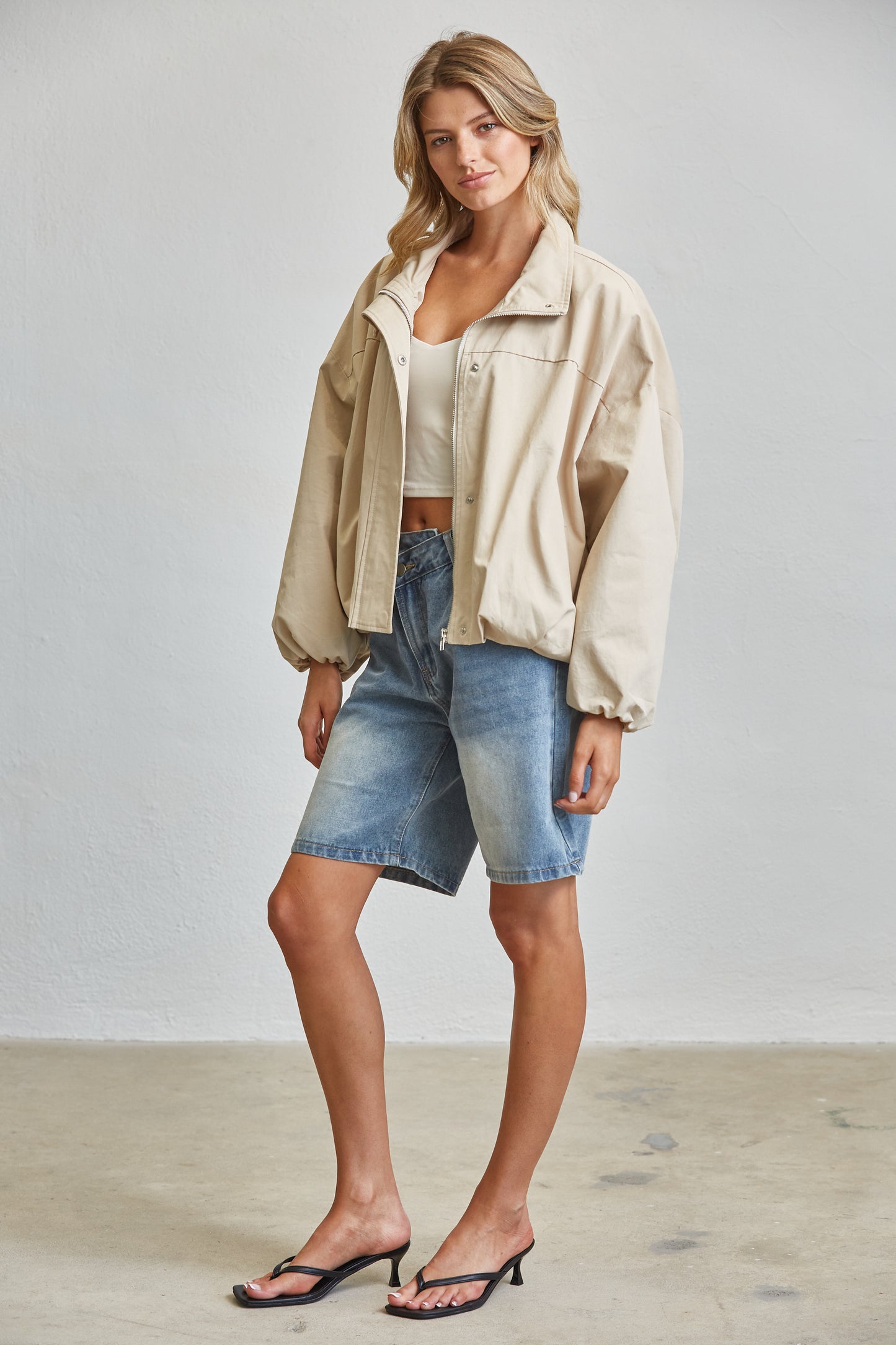 FUNNEL NECK BALLON JACKET