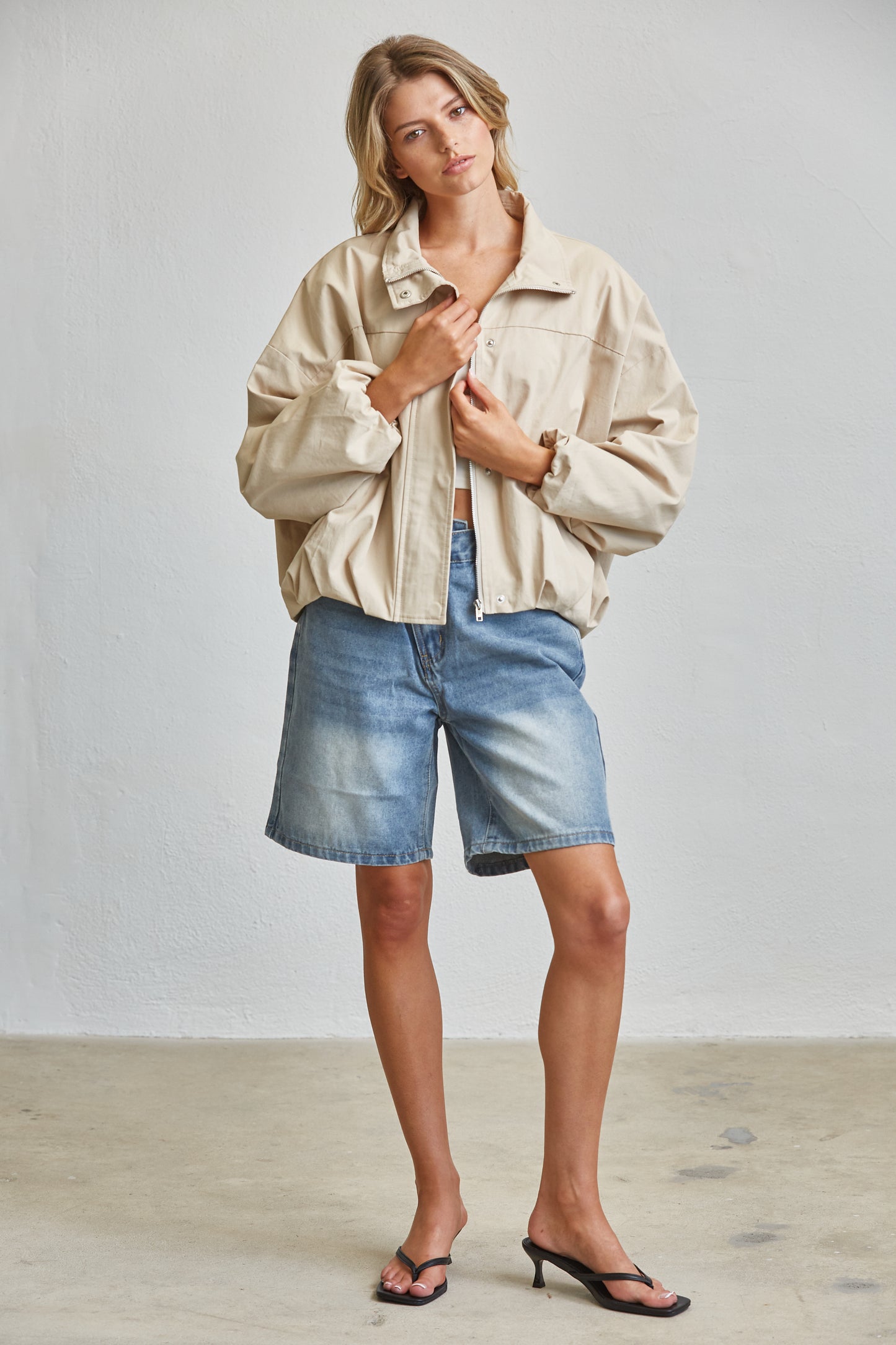 FUNNEL NECK BALLON JACKET