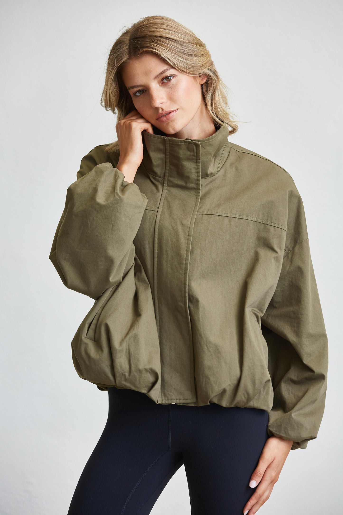 FUNNEL NECK BALLON JACKET
