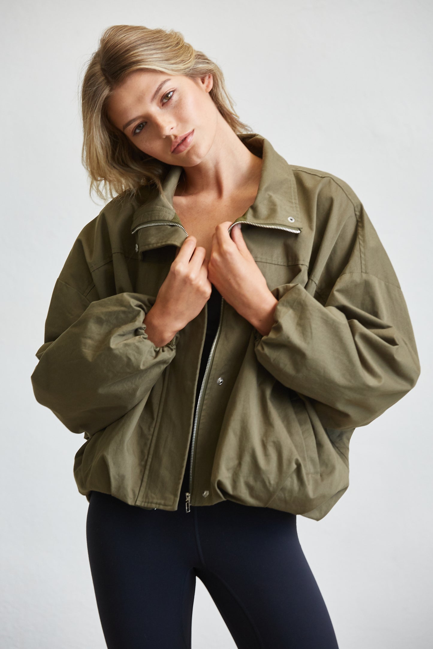 FUNNEL NECK BALLON JACKET