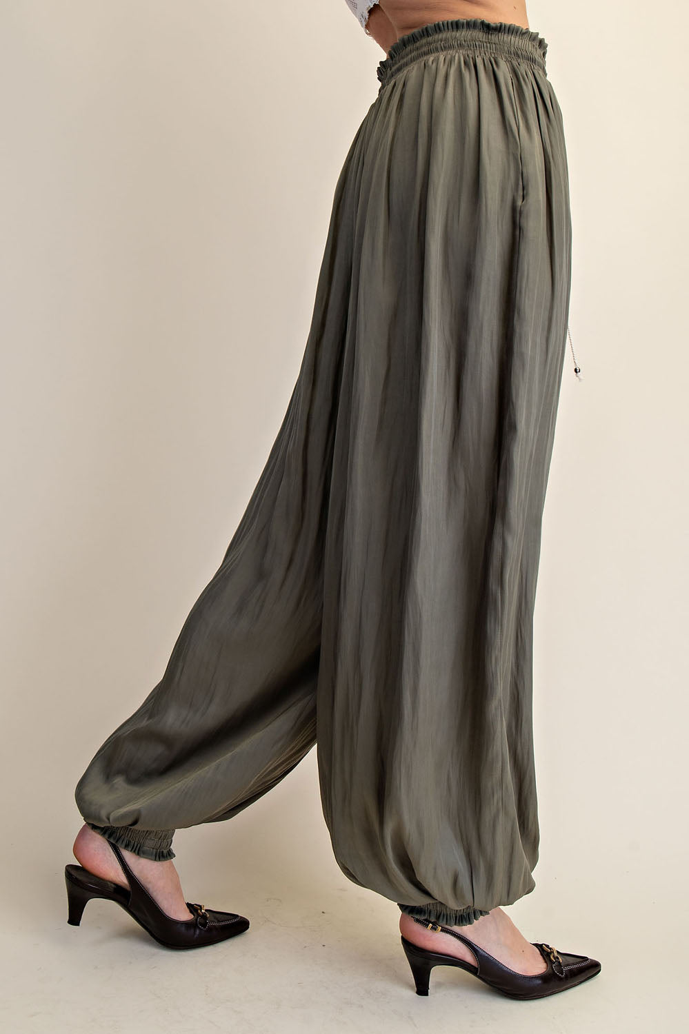BOHO SATIN BALLON PANTS