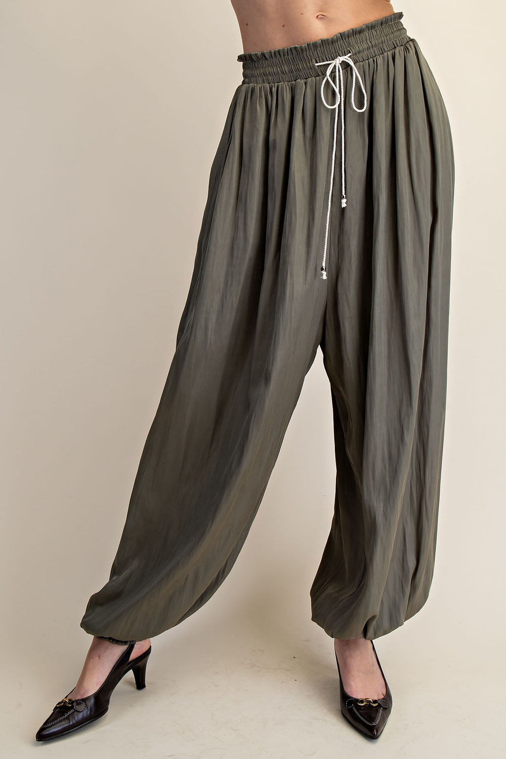 BOHO SATIN BALLON PANTS
