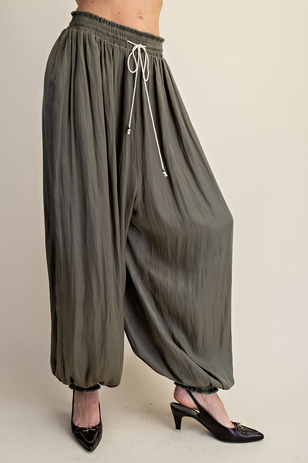 BOHO SATIN BALLON PANTS