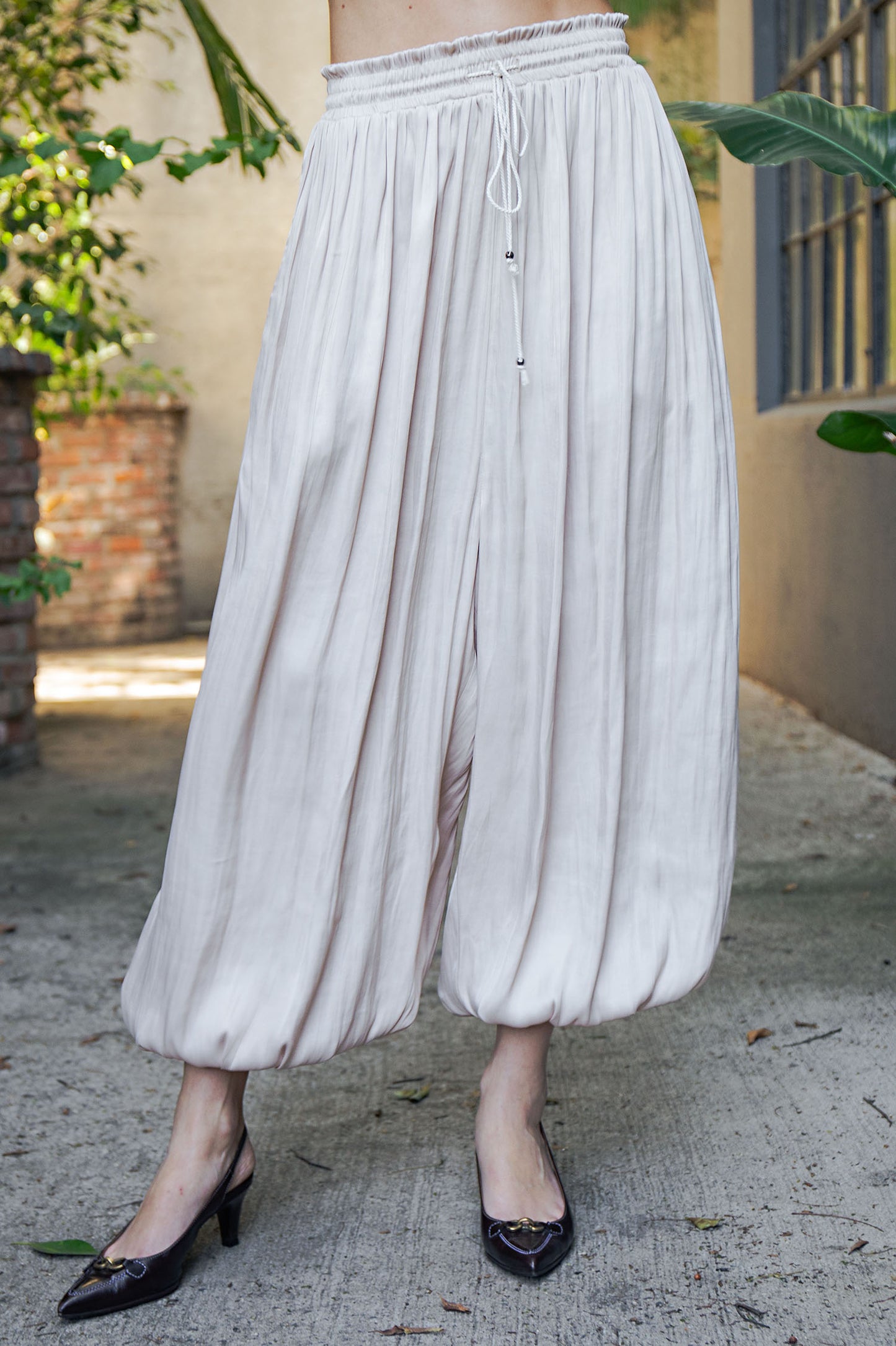 BOHO SATIN BALLON PANTS