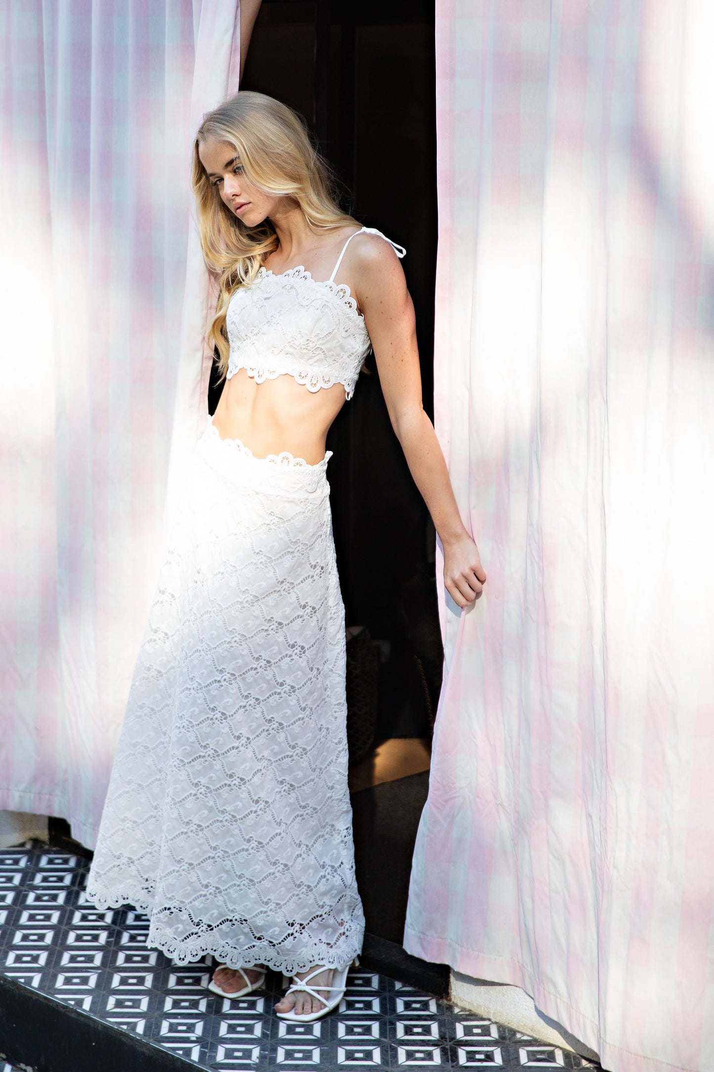 LACE MAXI SKIRT SET