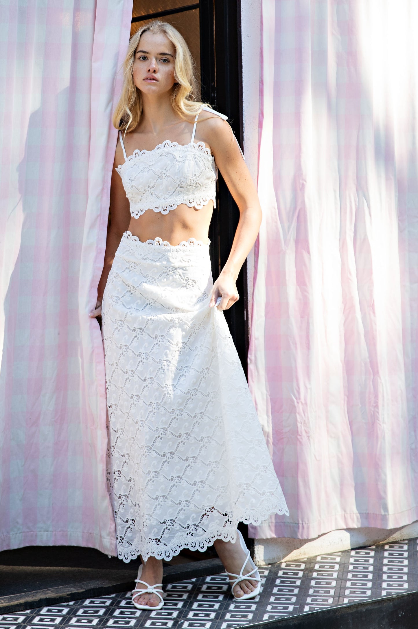 LACE MAXI SKIRT SET