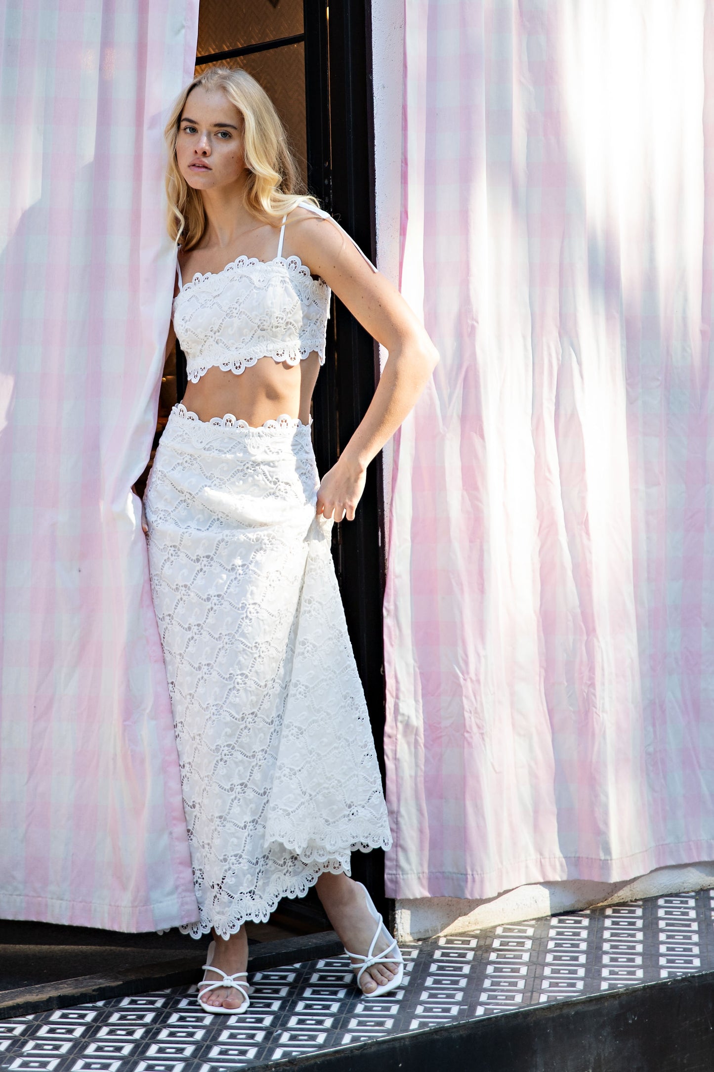 LACE MAXI SKIRT SET