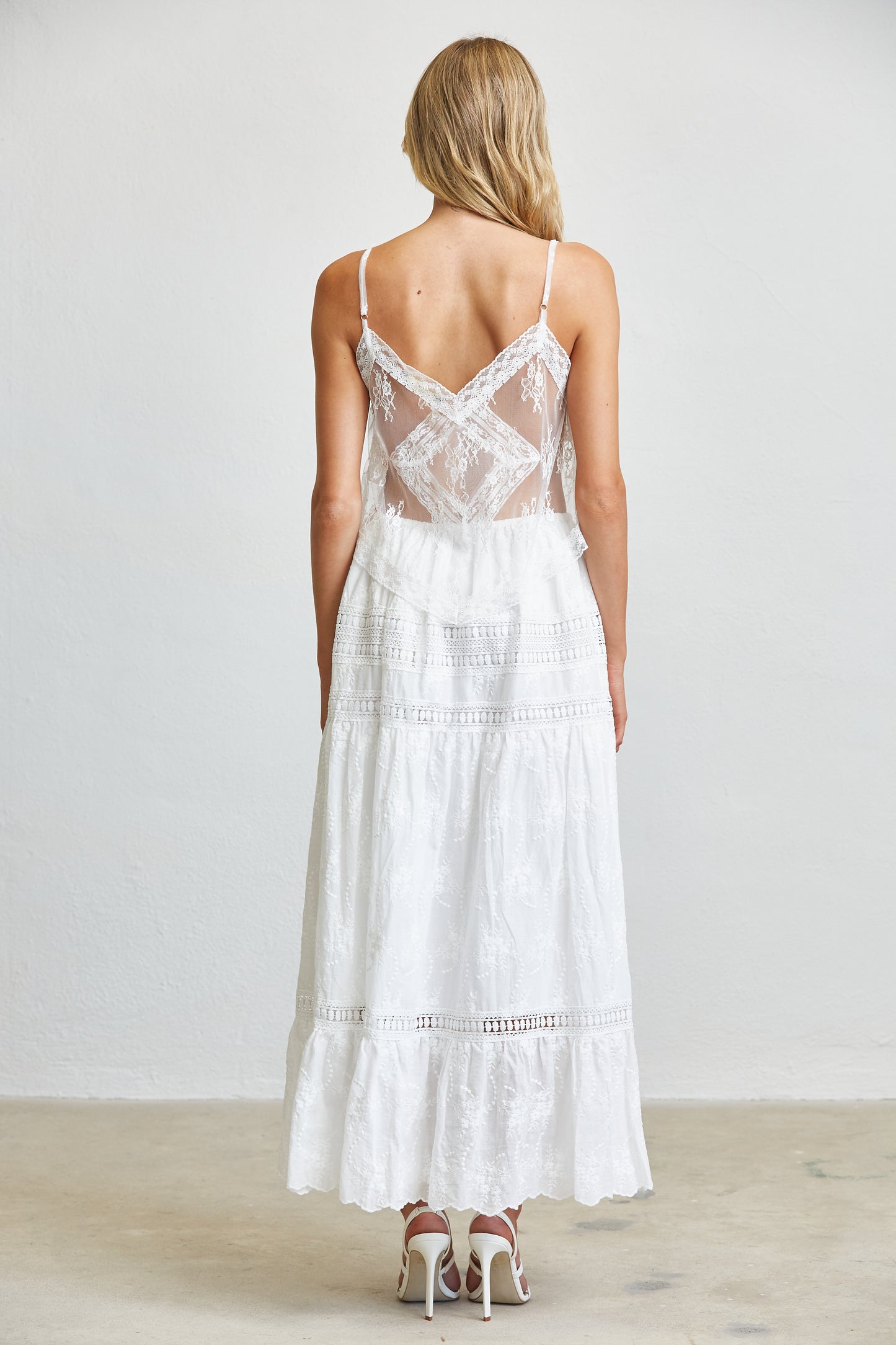 SHEER LACE CAMI TOP