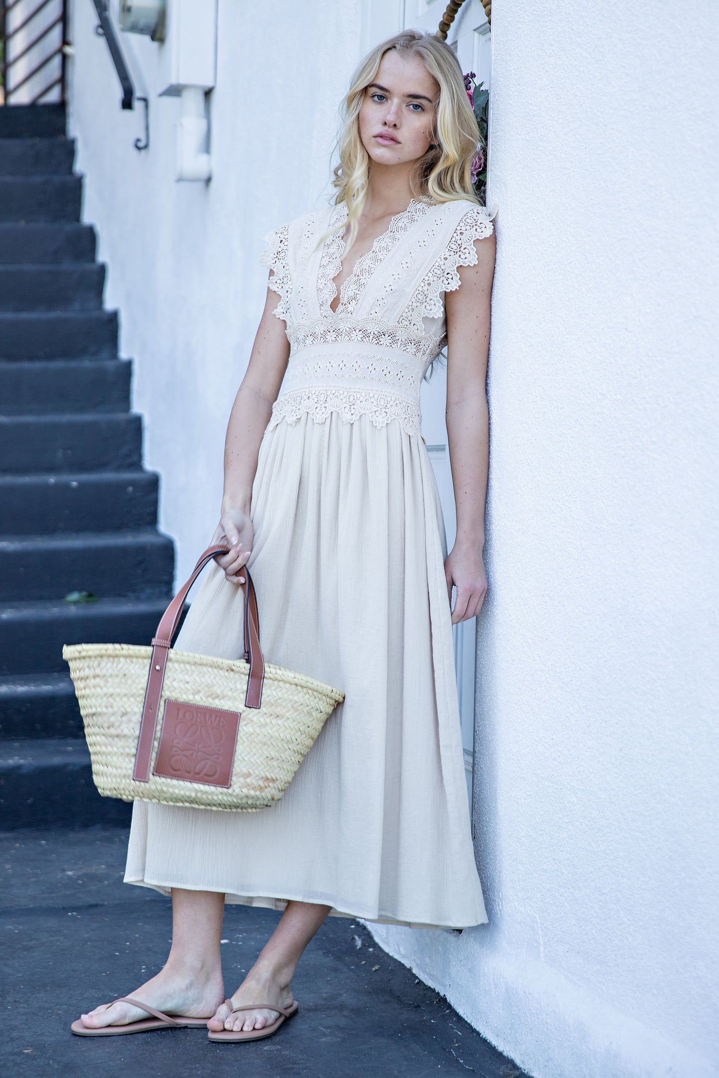 LACE TOP MAXI DRESS