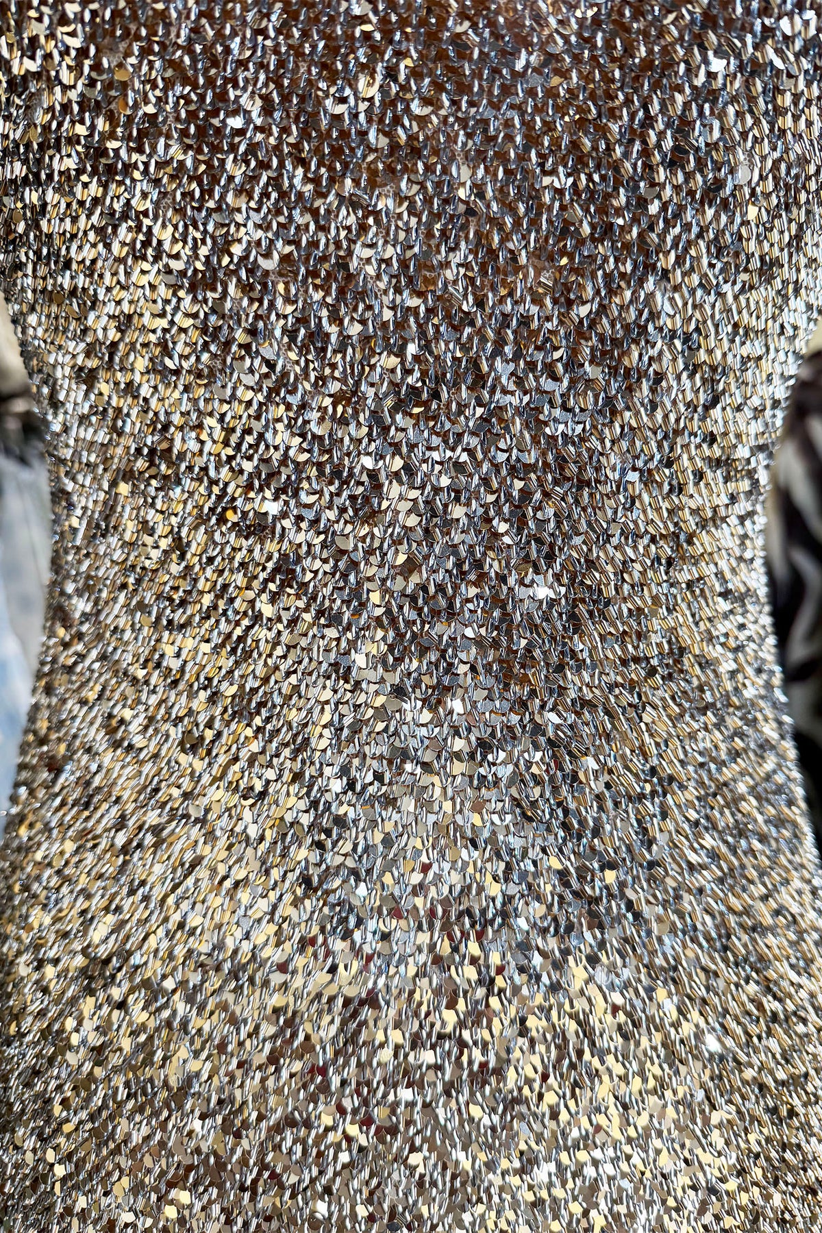 Beaded Sequin Open-Back Halter Mini Dress