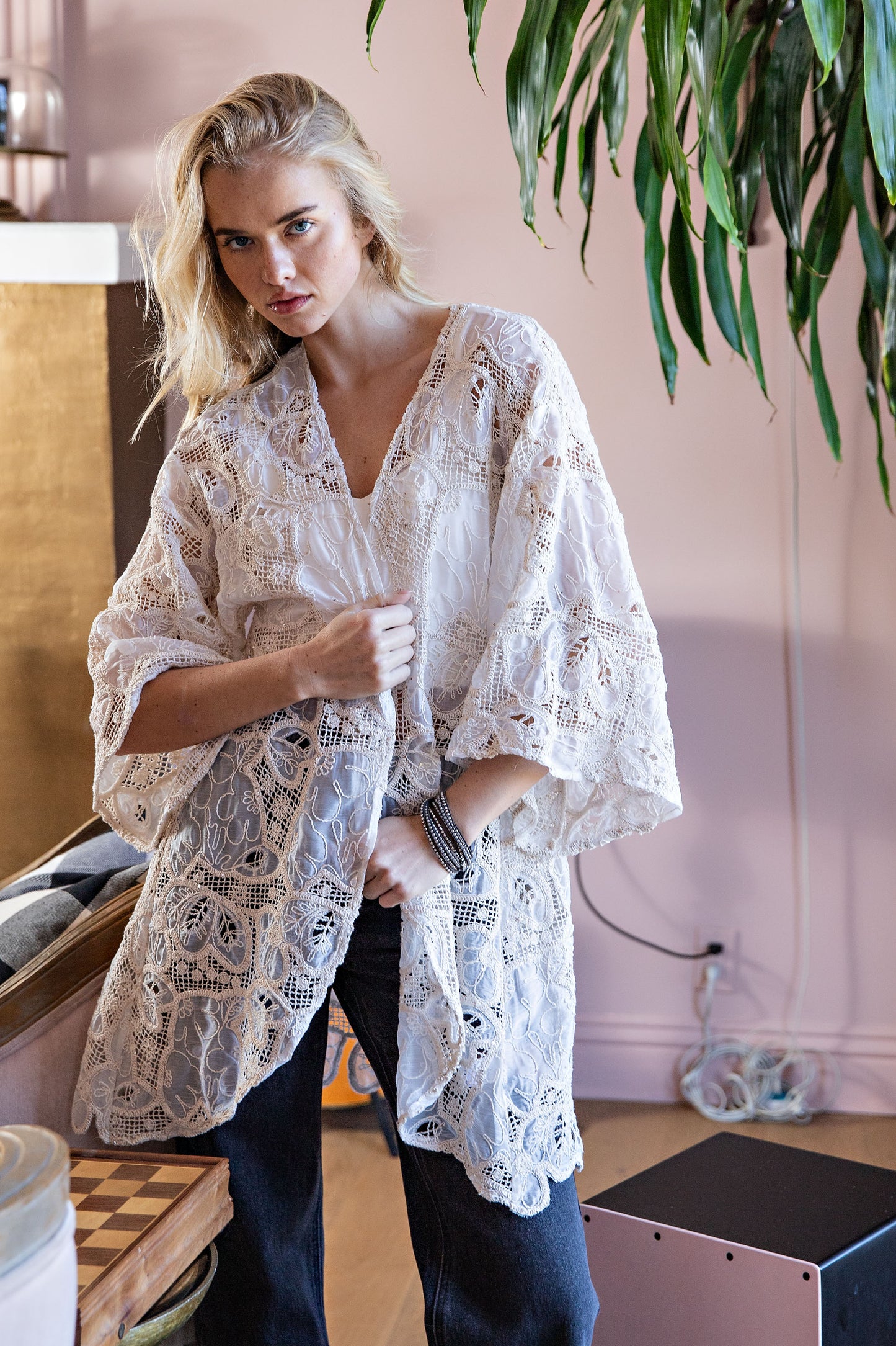 ETHEREAL LACE KIMONO CARDIGAN