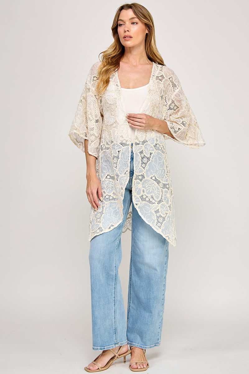 ETHEREAL LACE KIMONO CARDIGAN